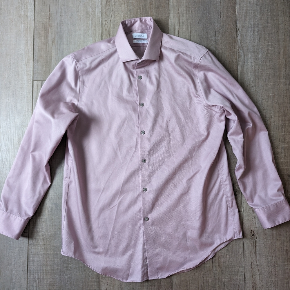 Calvin Klein Infinite Non Iron Dress Shirt Large 16.5 32/33